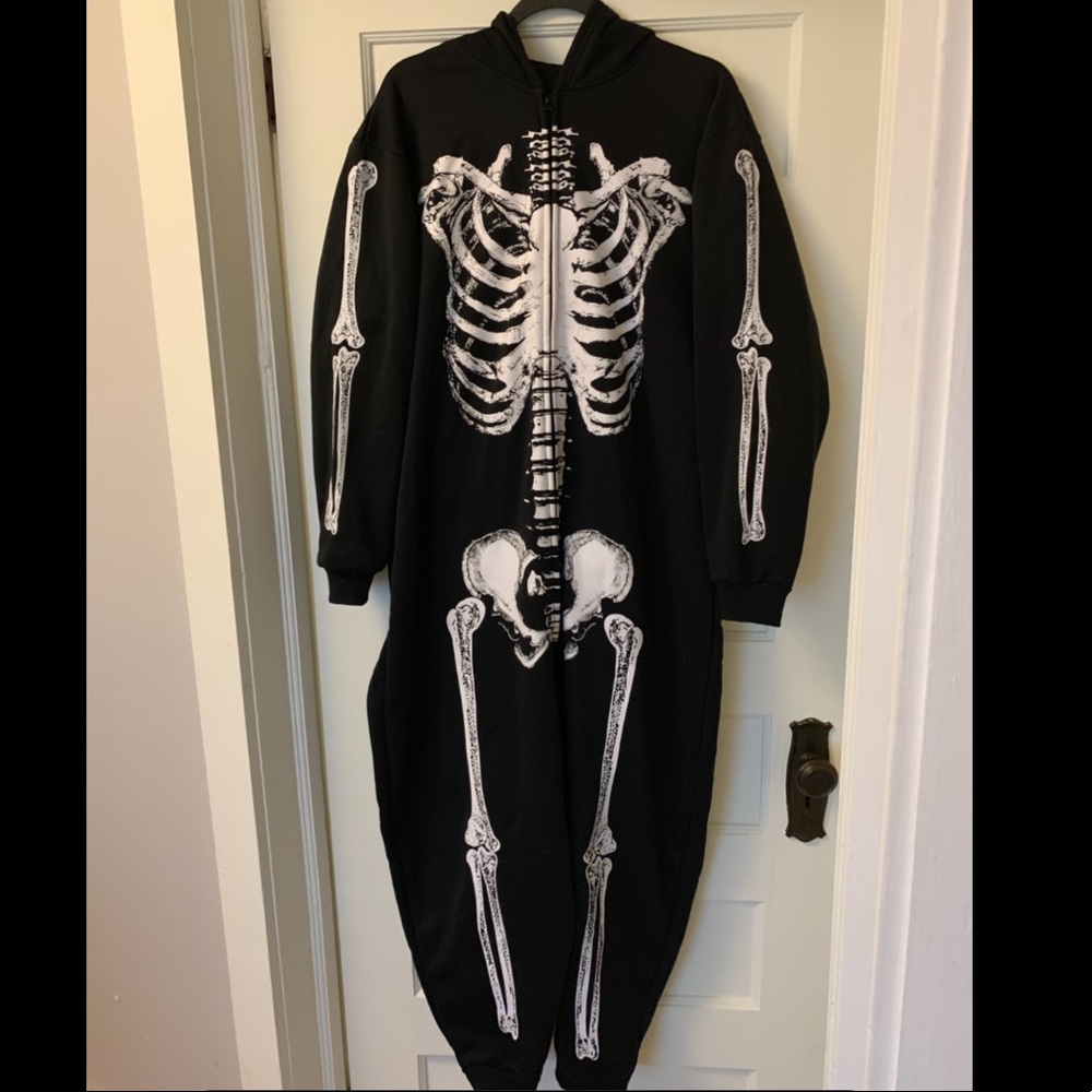 skeleton onesie